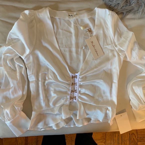 for love and lemons isabella ruched top